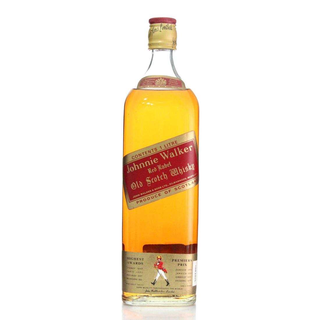 Johnnie Walker Red Label Old Scotch Whisky Litre