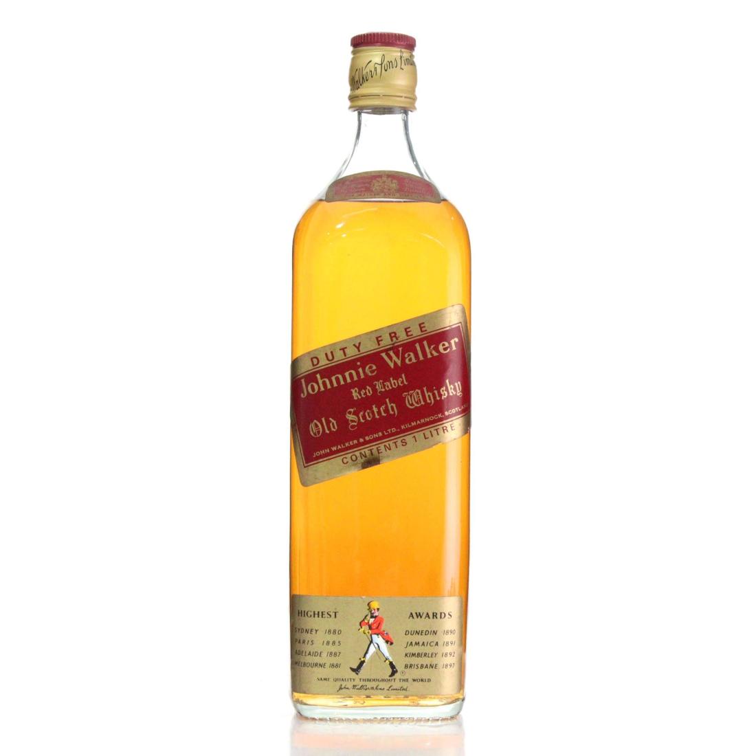 Johnnie Walker Red Label Old Scotch Whisky Litre