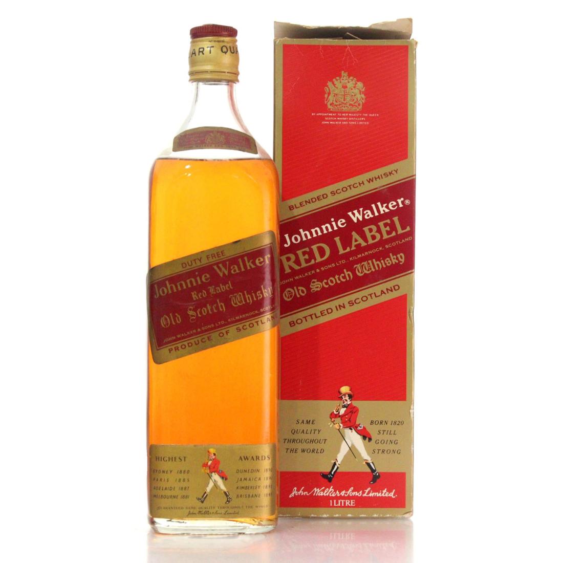 Johnnie Walker Red Label Old Scotch Whisky Quart