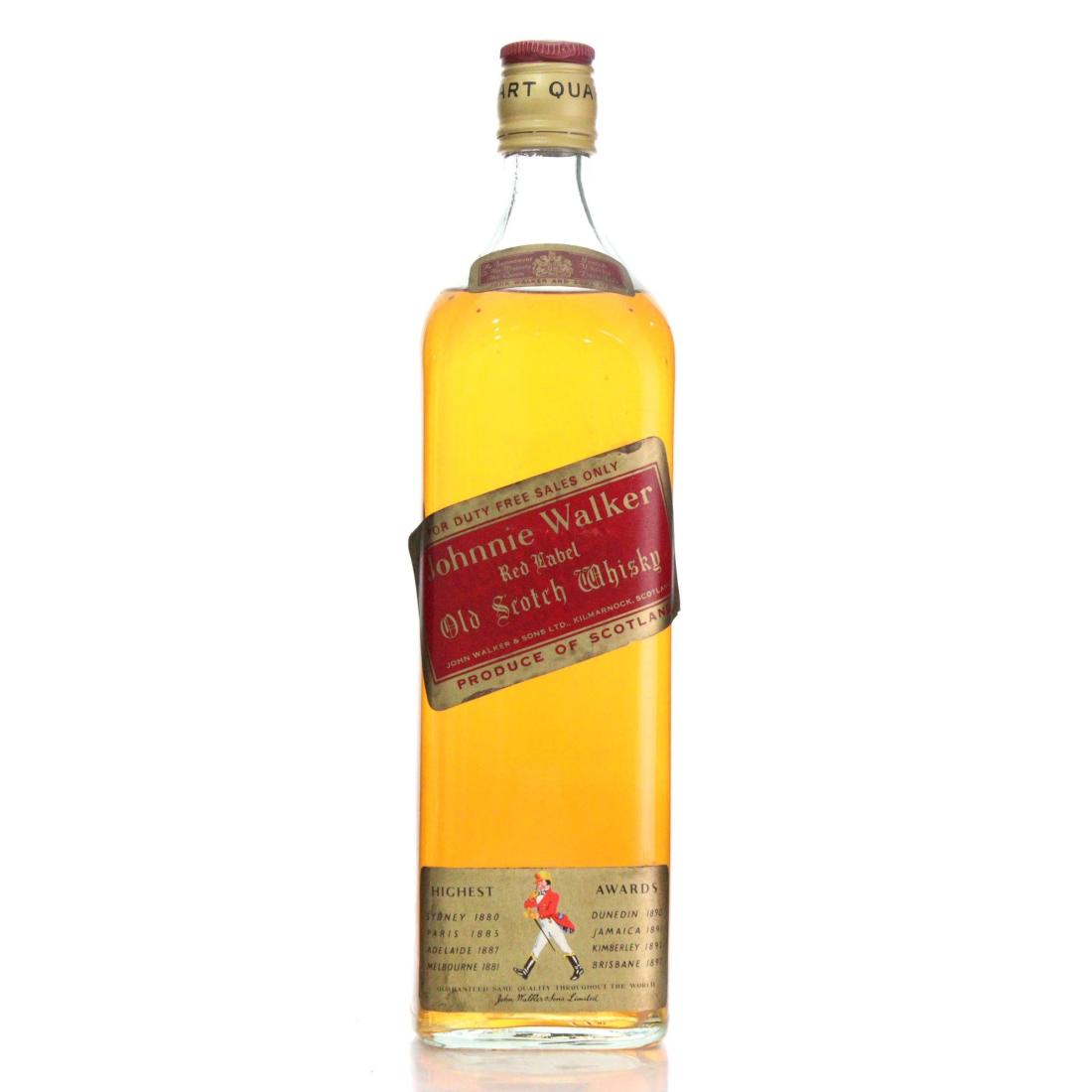 Johnnie Walker Red Label Old Scotch Whisky Quart