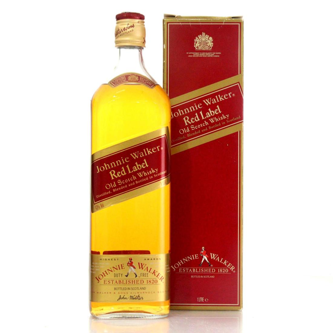 Johnnie Walker Red Label Old Scotch Whisky Litre