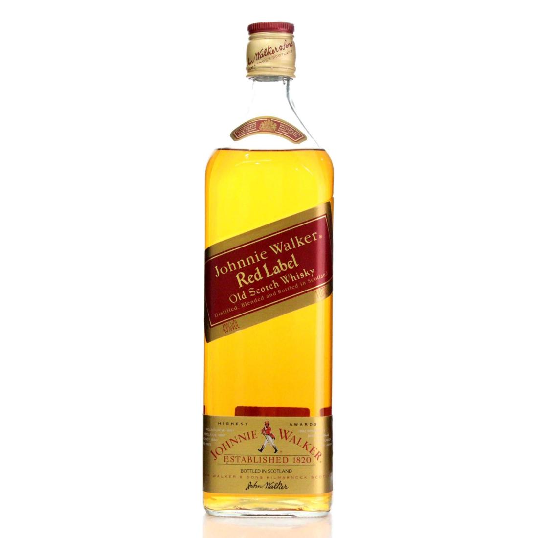 Johnnie Walker Red Label Old Scotch Whisky Litre
