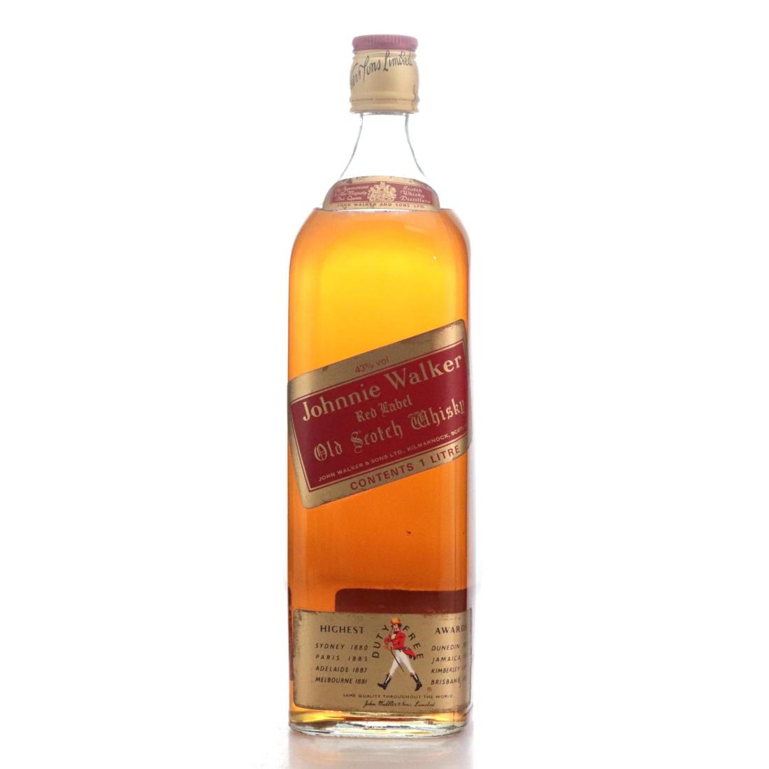 Johnnie Walker Red Label Old Scotch Whisky Litre