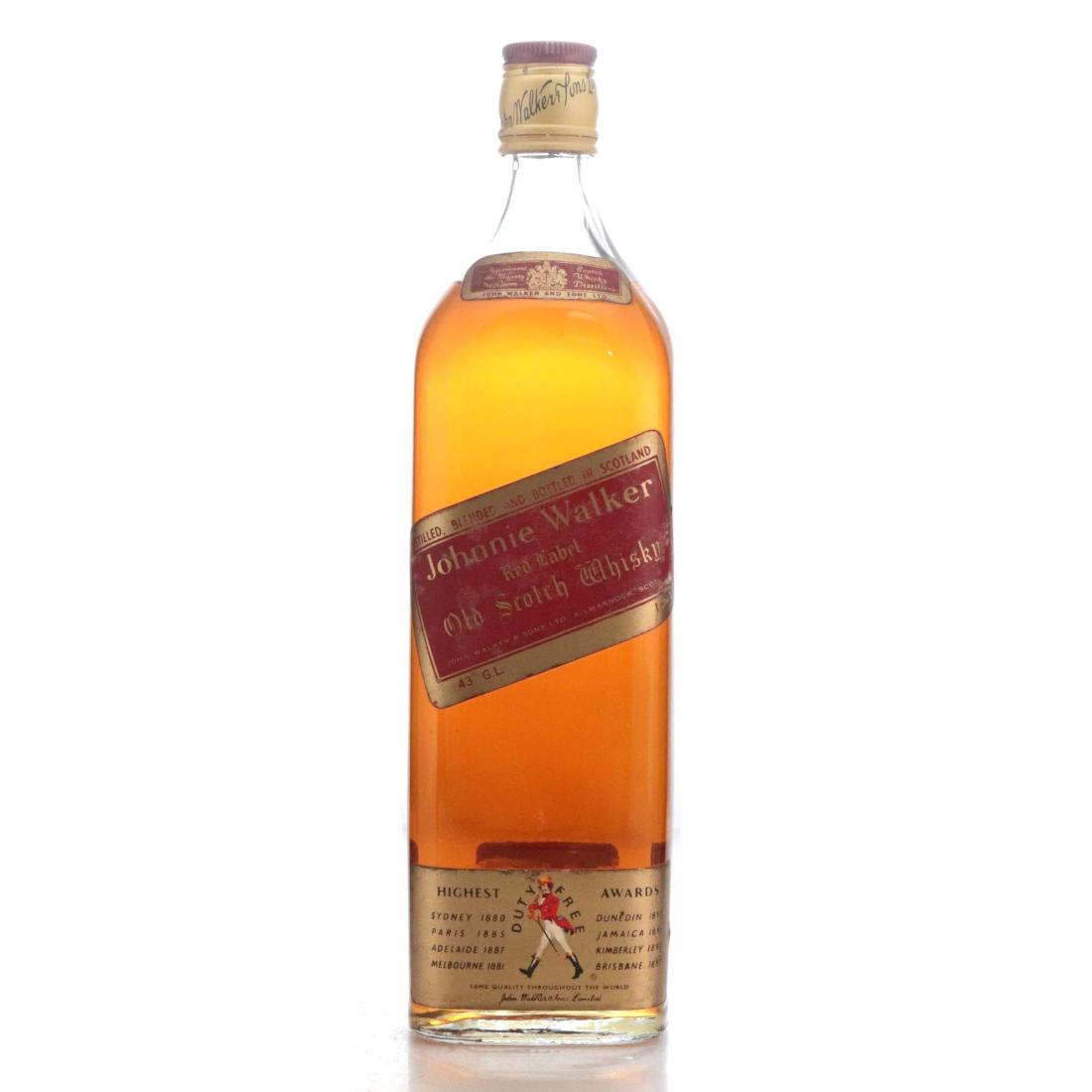 Johnnie Walker Red Label Old Scotch Whisky Litre