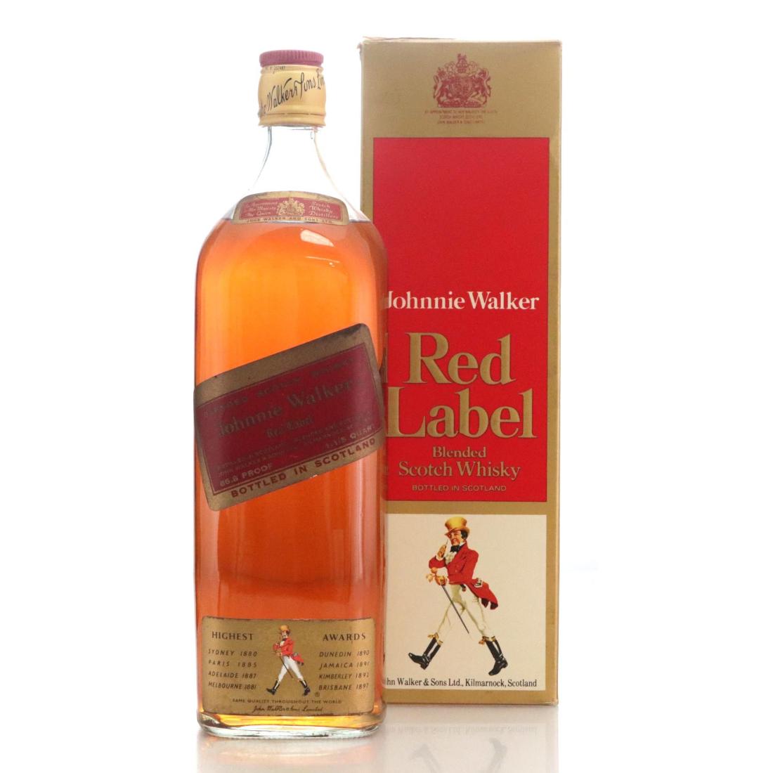Johnnie Walker Red Label Blended Scotch Whisky 115quart