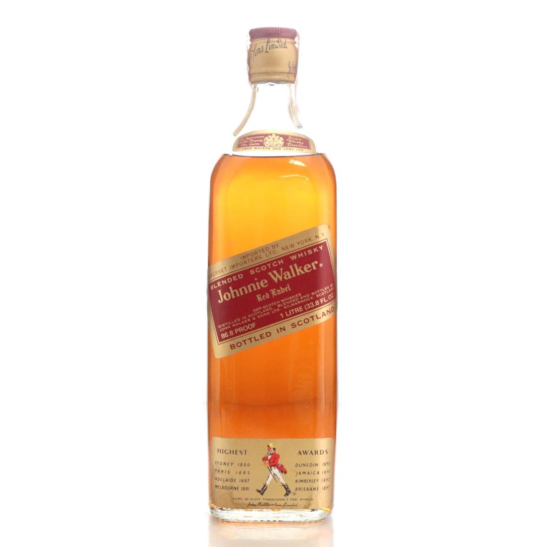Johnnie Walker Red Label Blended Scotch Whisky Litre