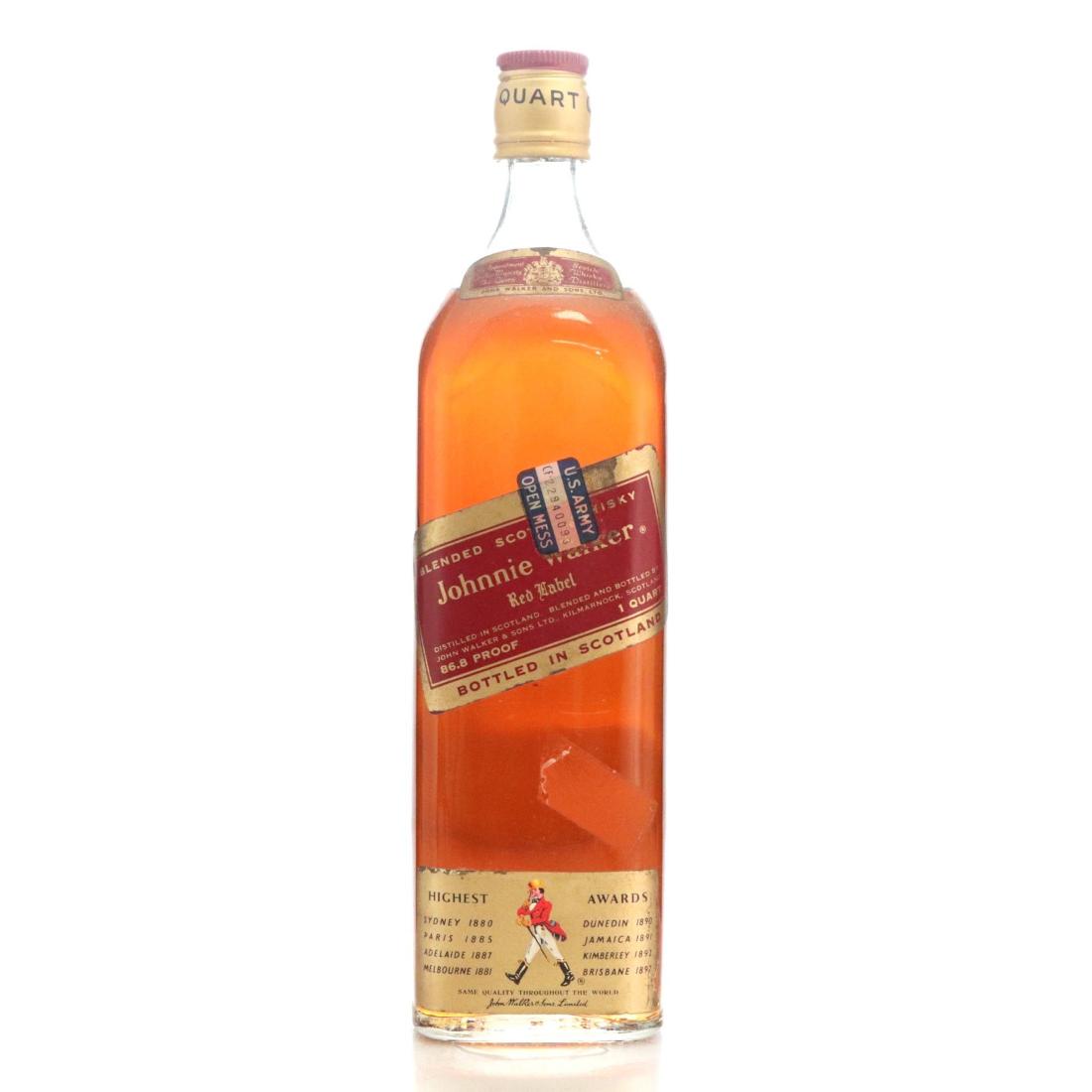 Johnnie Walker Red Label Blended Scotch Whisky Quart
