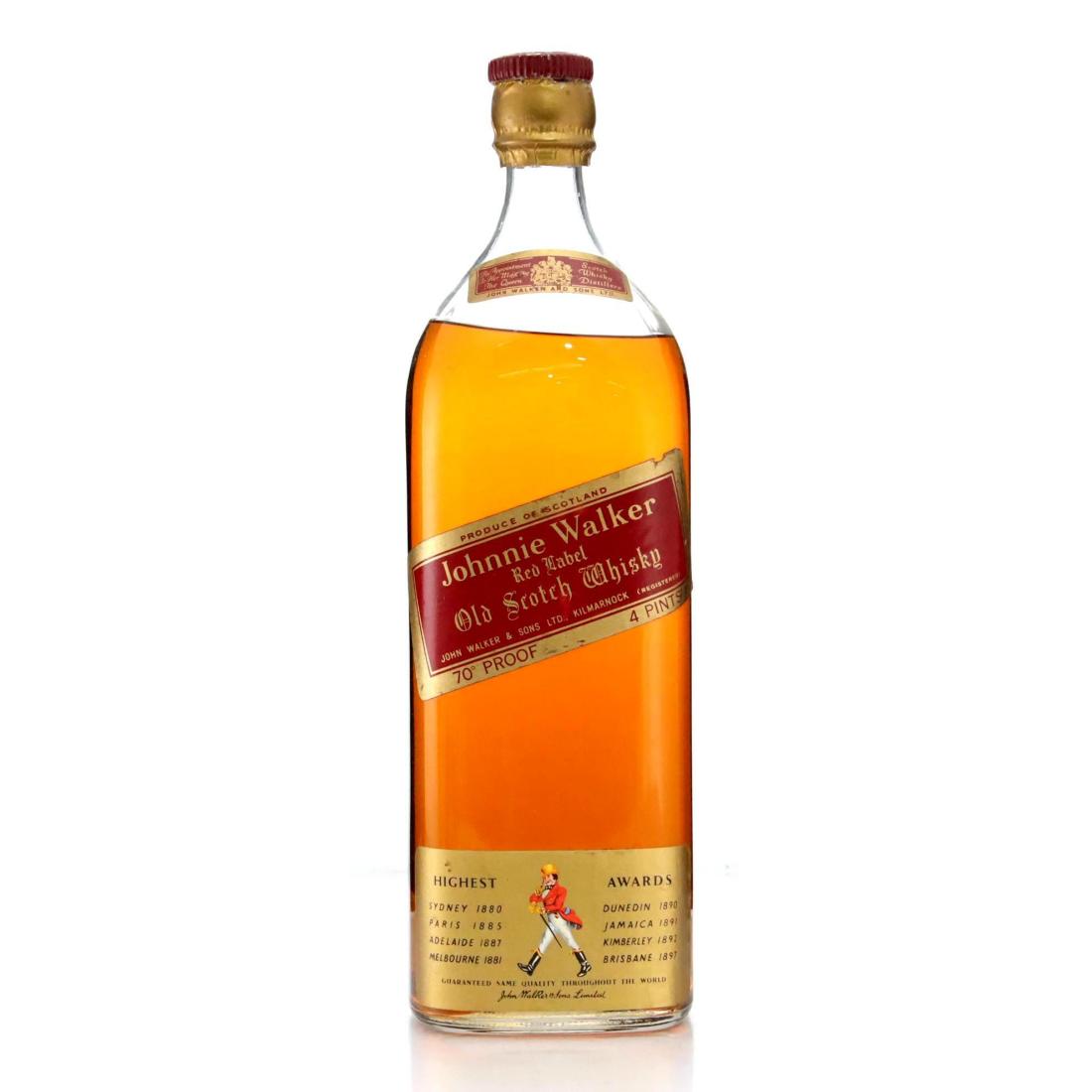 Johnnie Walker Red Label Old Scotch Whisky 4pints