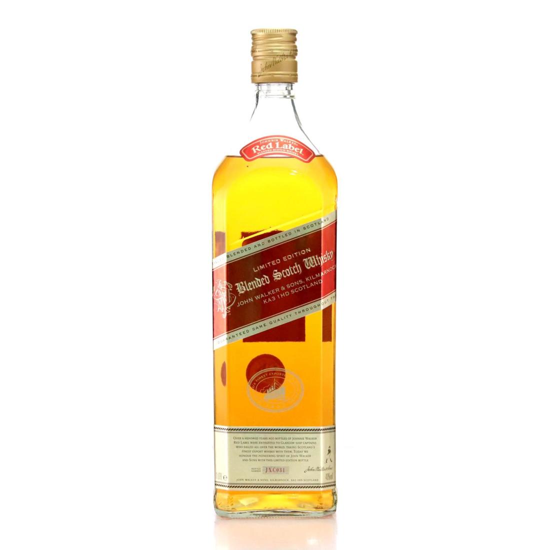 Johnnie Walker Red Label Limited Edition Blended Scotch Whisky Scotlands Finest Exported Whisky Brand Litre