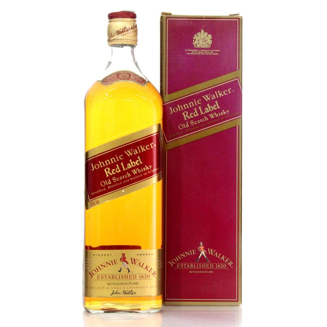 Johnnie Walker Red Label Old Scotch Whisky Litre