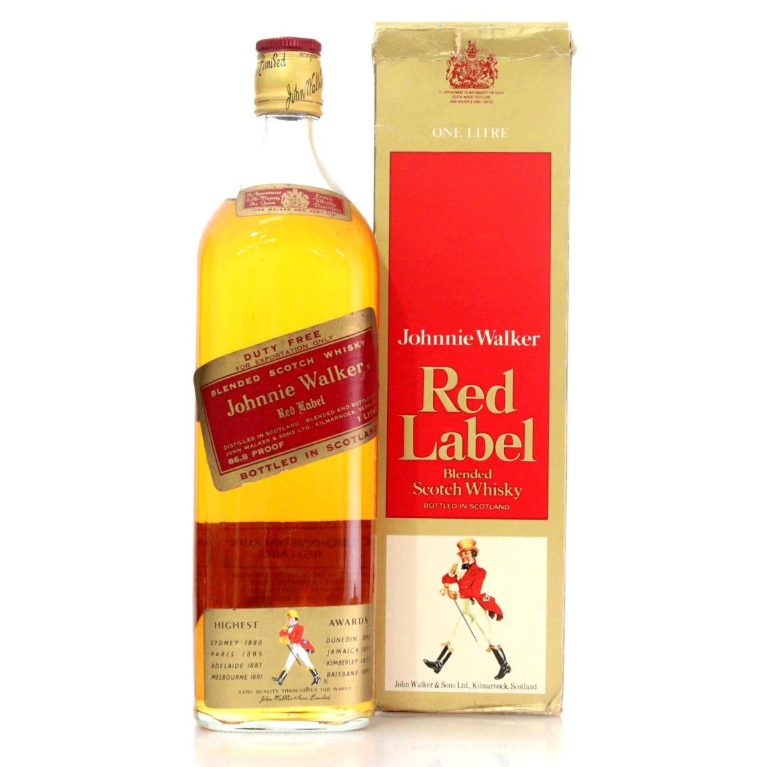 Johnnie Walker Red Label Blended Scotch Whisky Litre