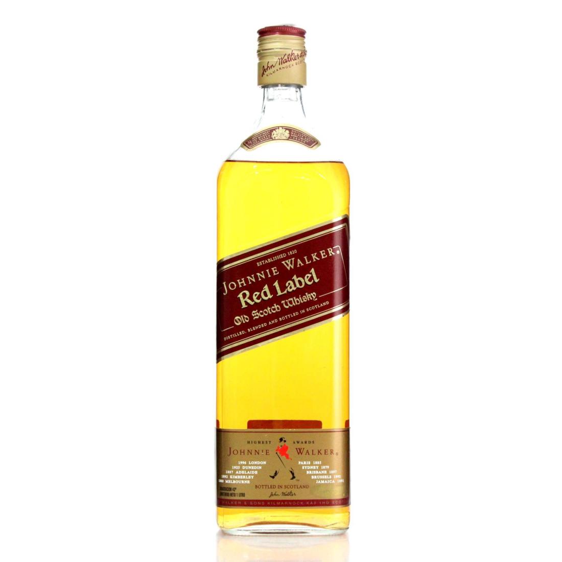 Johnnie Walker Red Label Old Scotch Whisky Litre