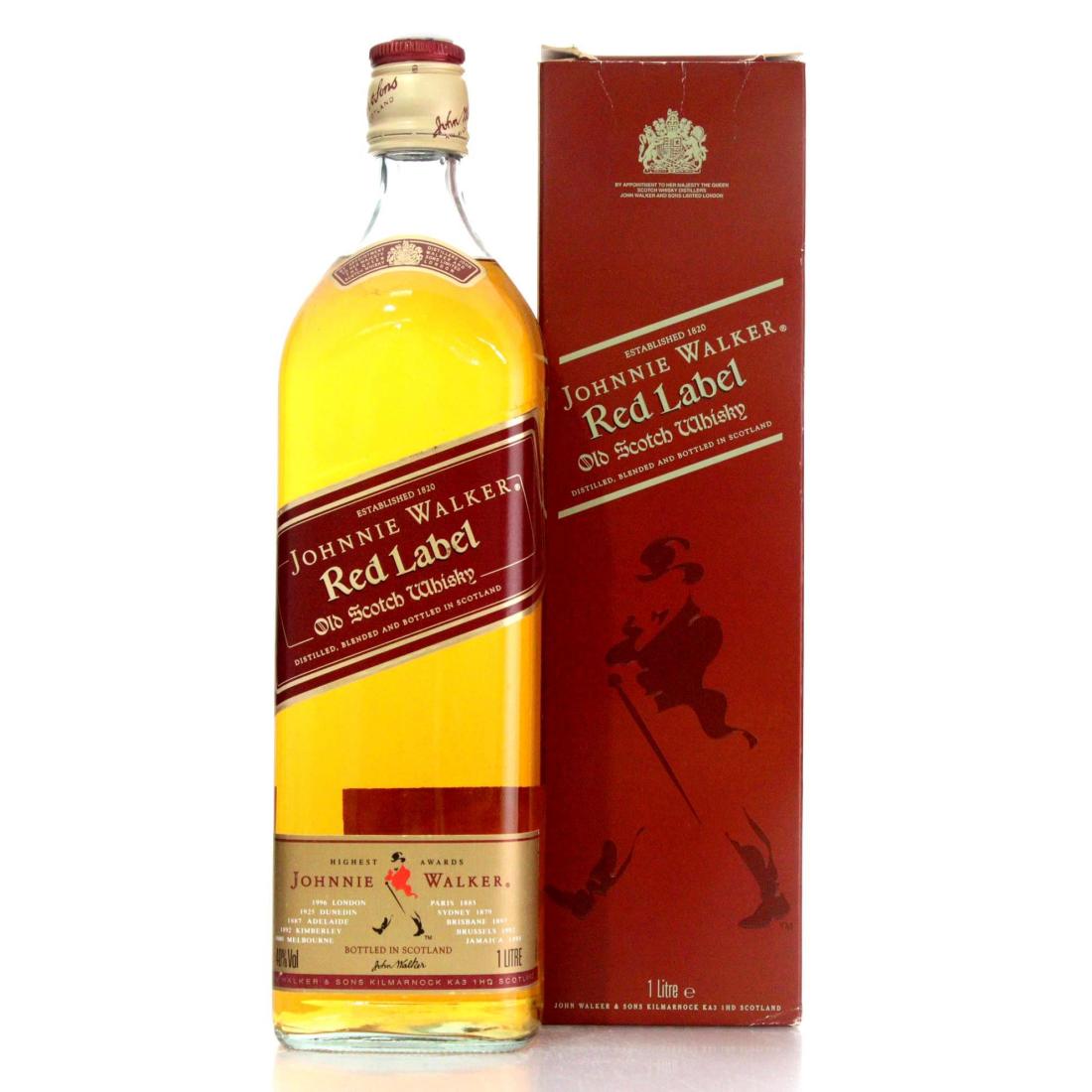 Johnnie Walker Red Label Old Scotch Whisky Litre