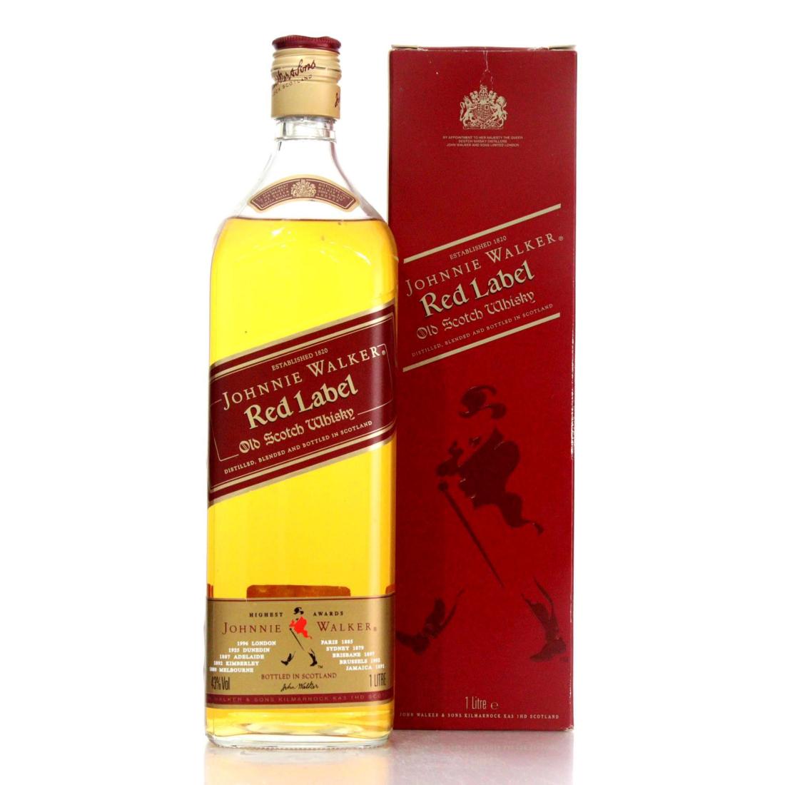 Johnnie Walker Red Label Old Scotch Whisky Litre