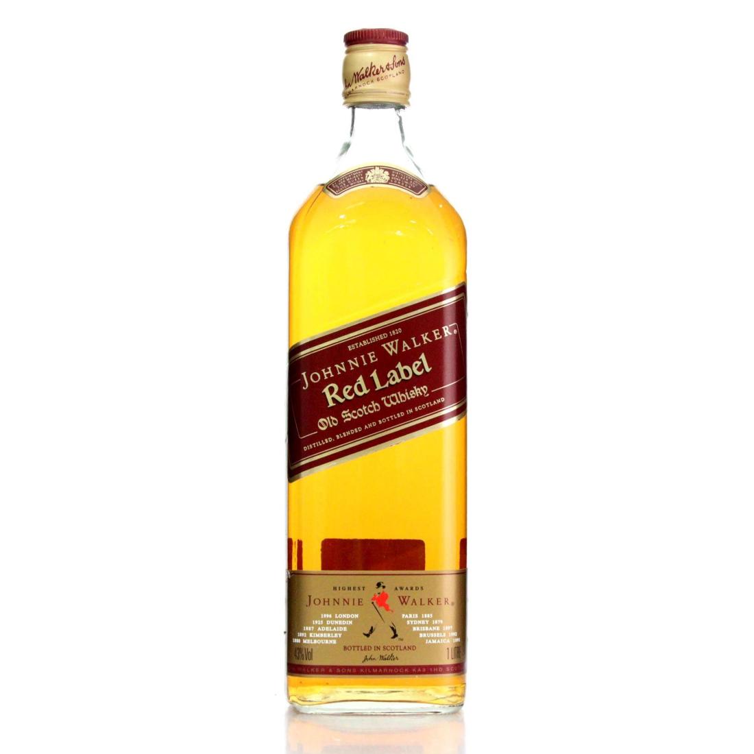 Johnnie Walker Red Label Old Scotch Whisky Litre
