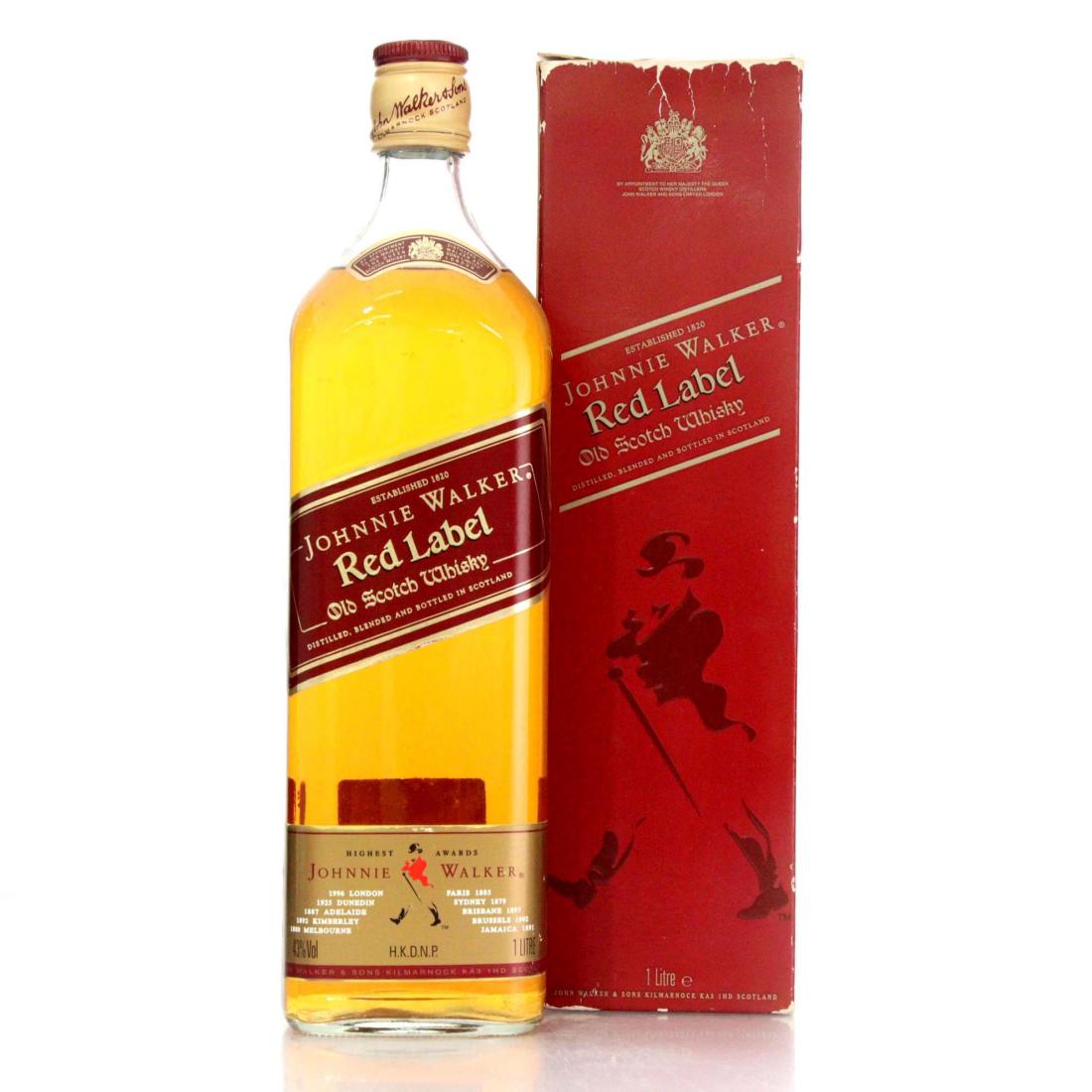 Johnnie Walker Red Label Old Scotch Whisky Litre