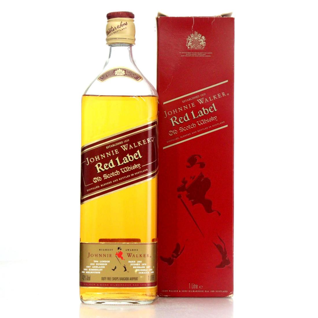 Johnnie Walker Red Label Old Scotch Whisky Litre