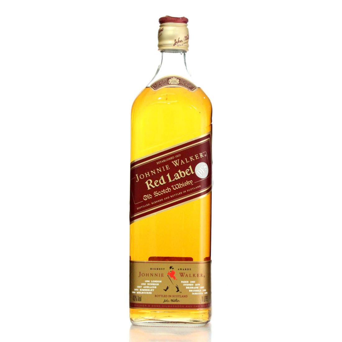 Johnnie Walker Red Label Old Scotch Whisky Litre