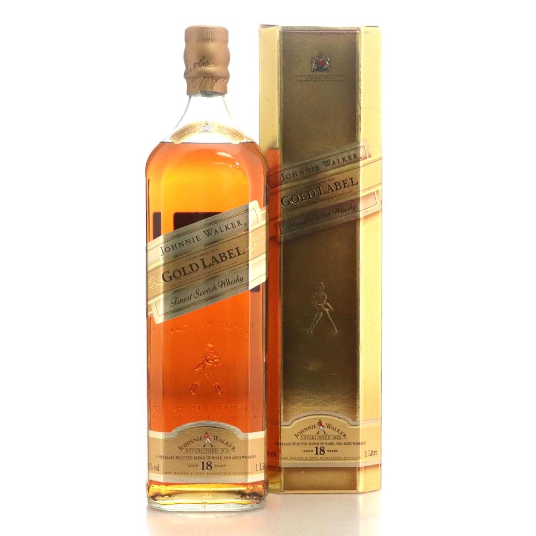 Johnnie Walker Gold Label 18 Year Old, 43%, 1L whisky bottle