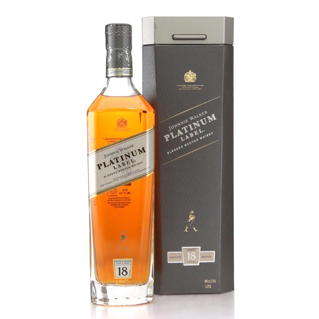 Johnnie Walker Platinum Label 18 Blended Scotch Whisky Litre