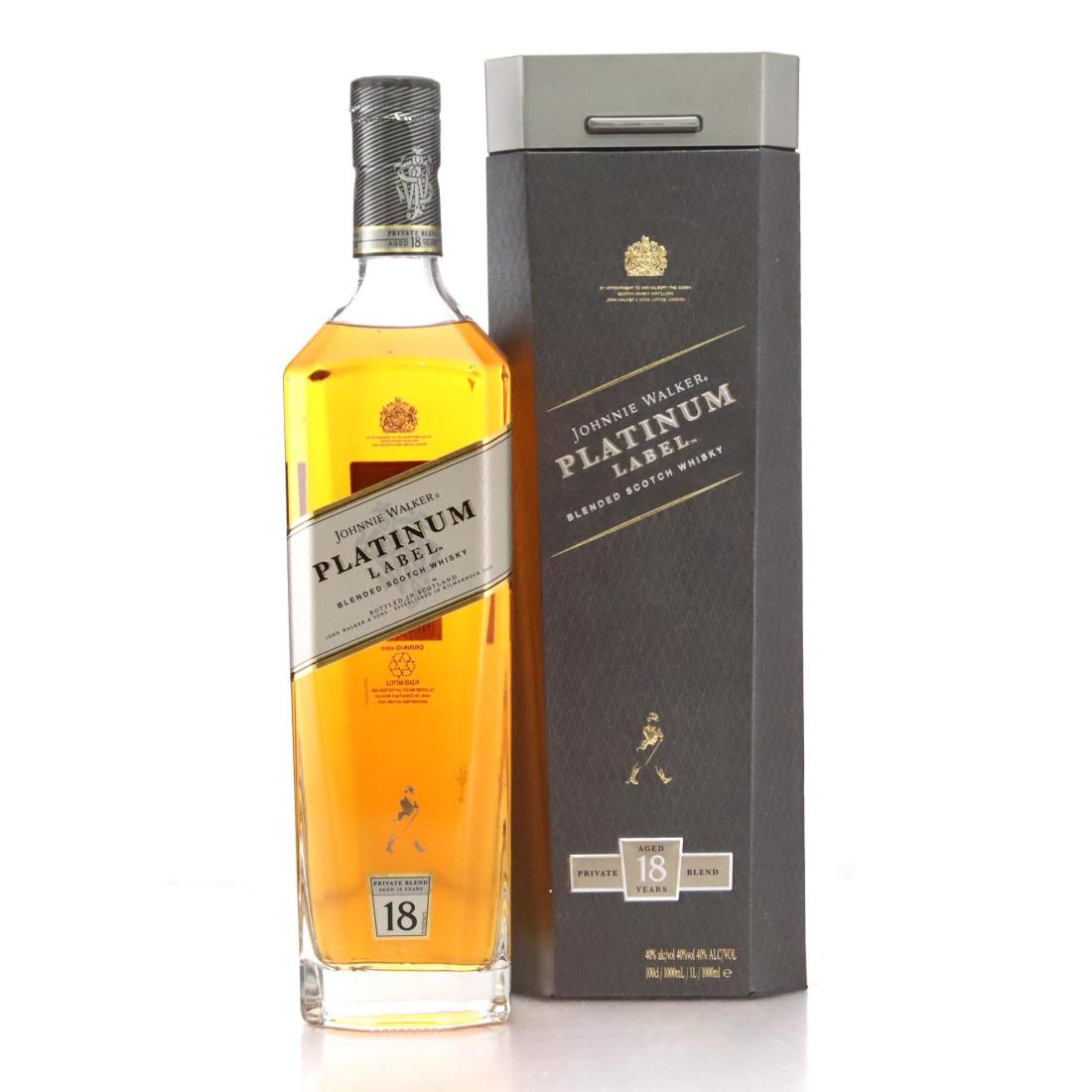 Johnnie Walker Platinum Label 18 Blended Scotch Whisky Litre