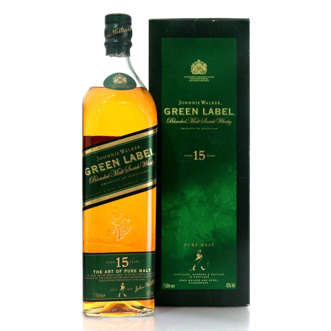 Johnnie Walker Green Label 15 Blended Malt Litre