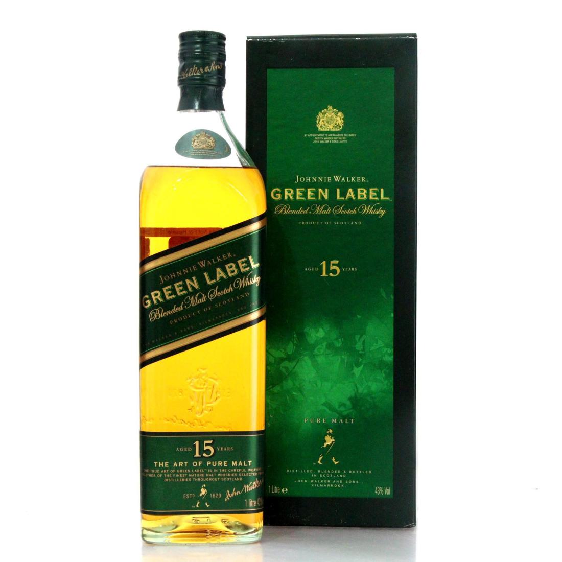 Johnnie Walker Green Label 15 Blended Malt Litre