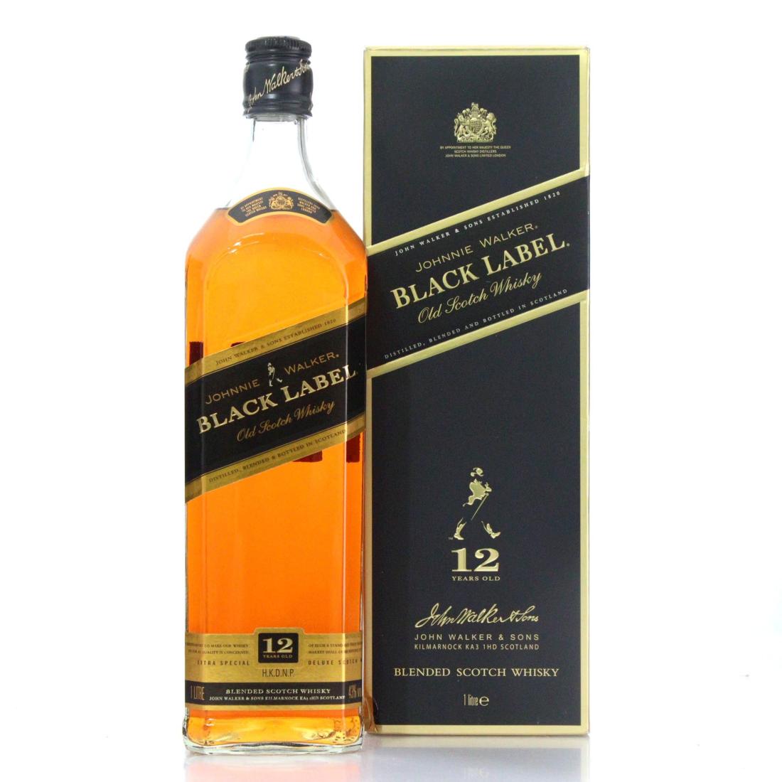 Johnnie Walker Black Label 12 Extra Special Deluxe Old Scotch Whisky Litre