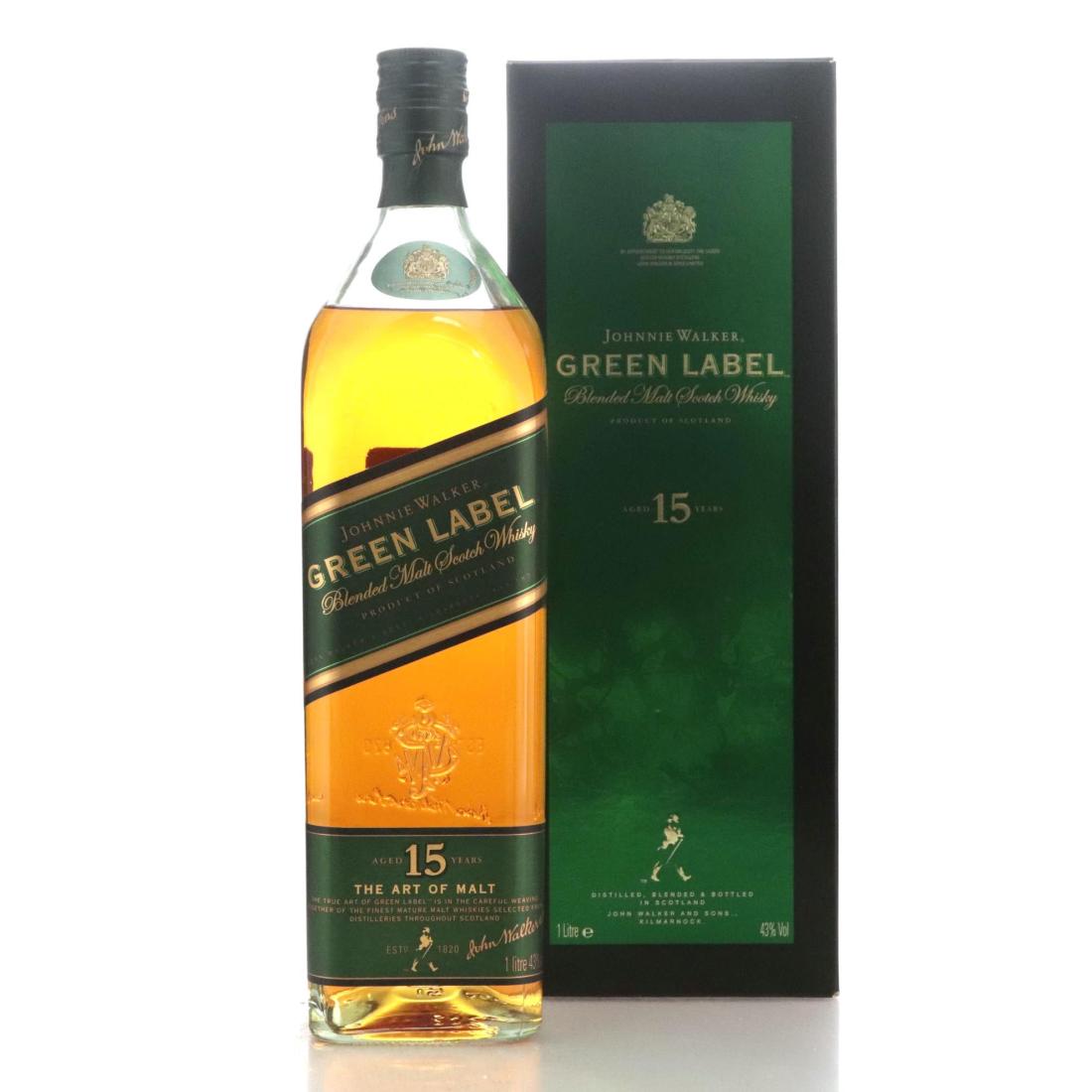 Johnnie Walker Green Label 15 Blended Malt Litre