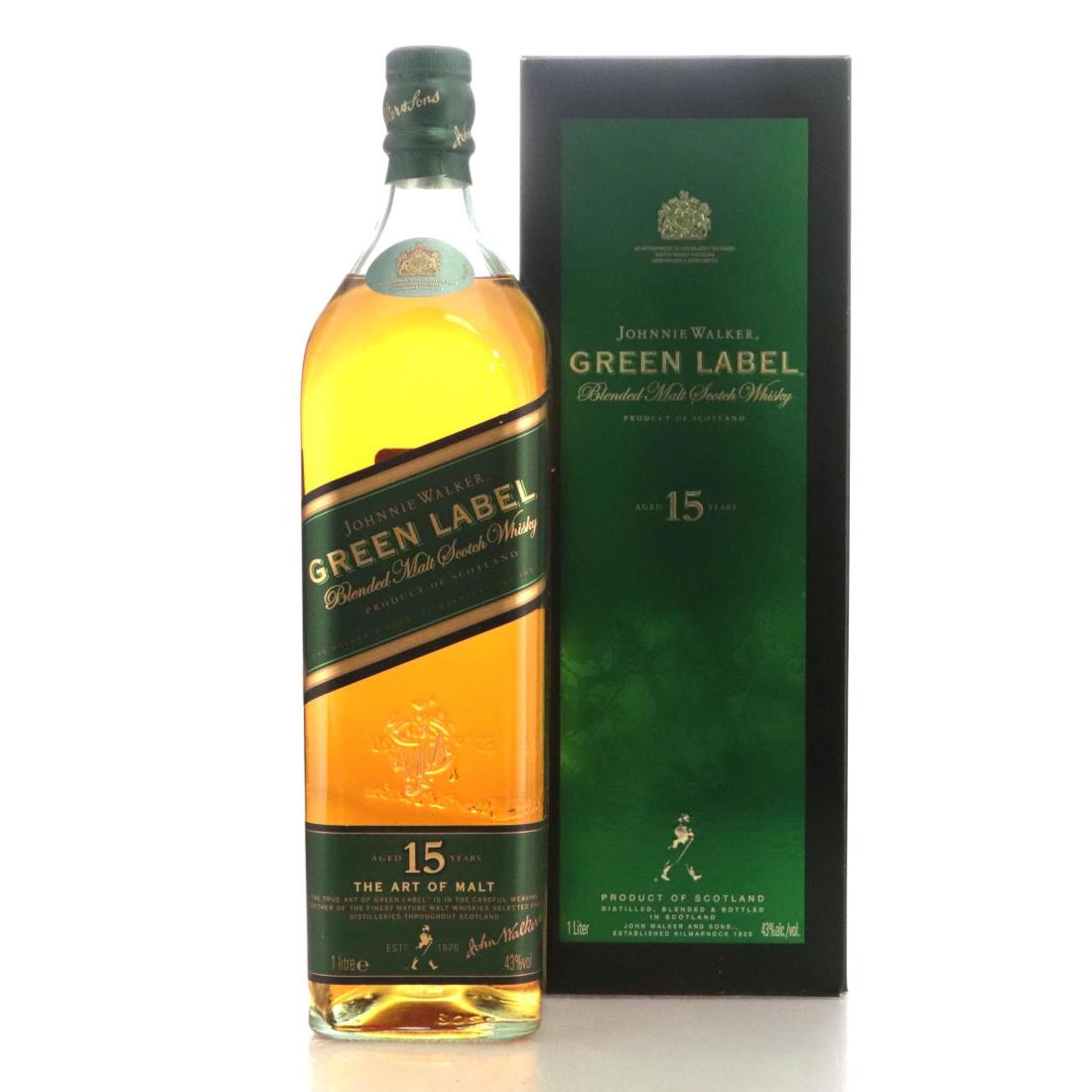 Johnnie Walker Green Label 15 Blended Malt Litre