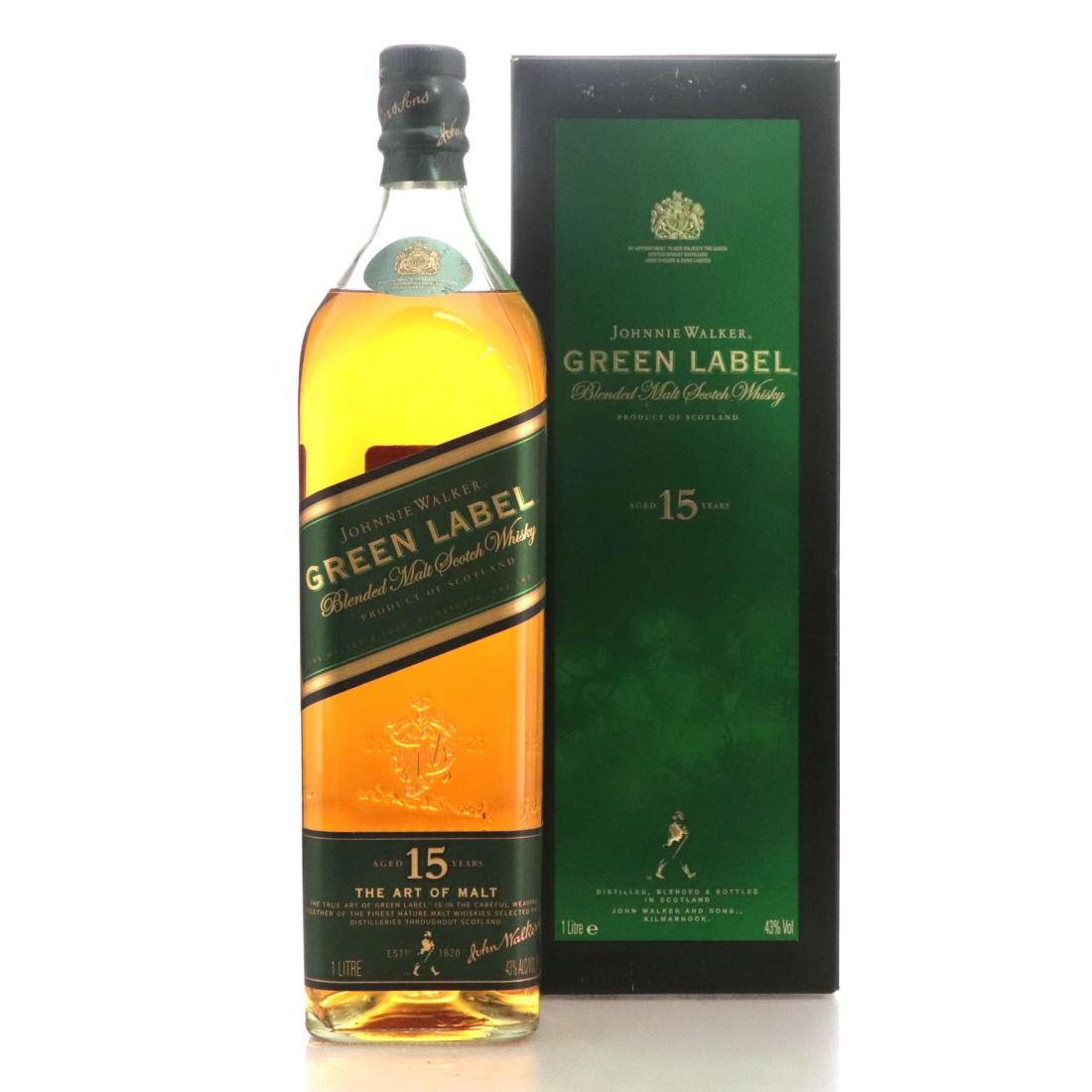 Johnnie Walker Green Label 15 Blended Malt Litre