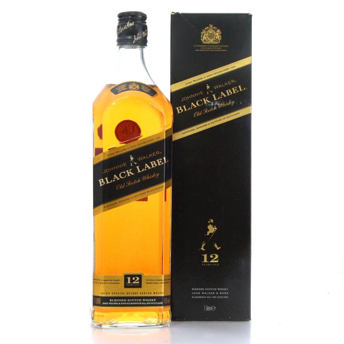 Johnnie Walker Black Label 12 Extra Special Deluxe Old Scotch Whisky Litre
