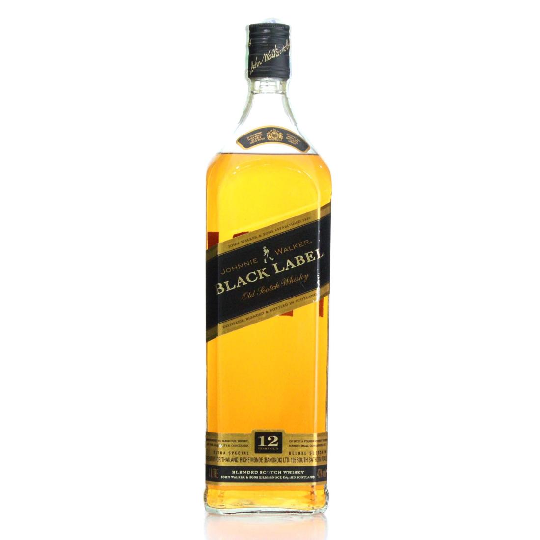 Johnnie Walker Black Label 12 Extra Special Deluxe Old Scotch Whisky Litre