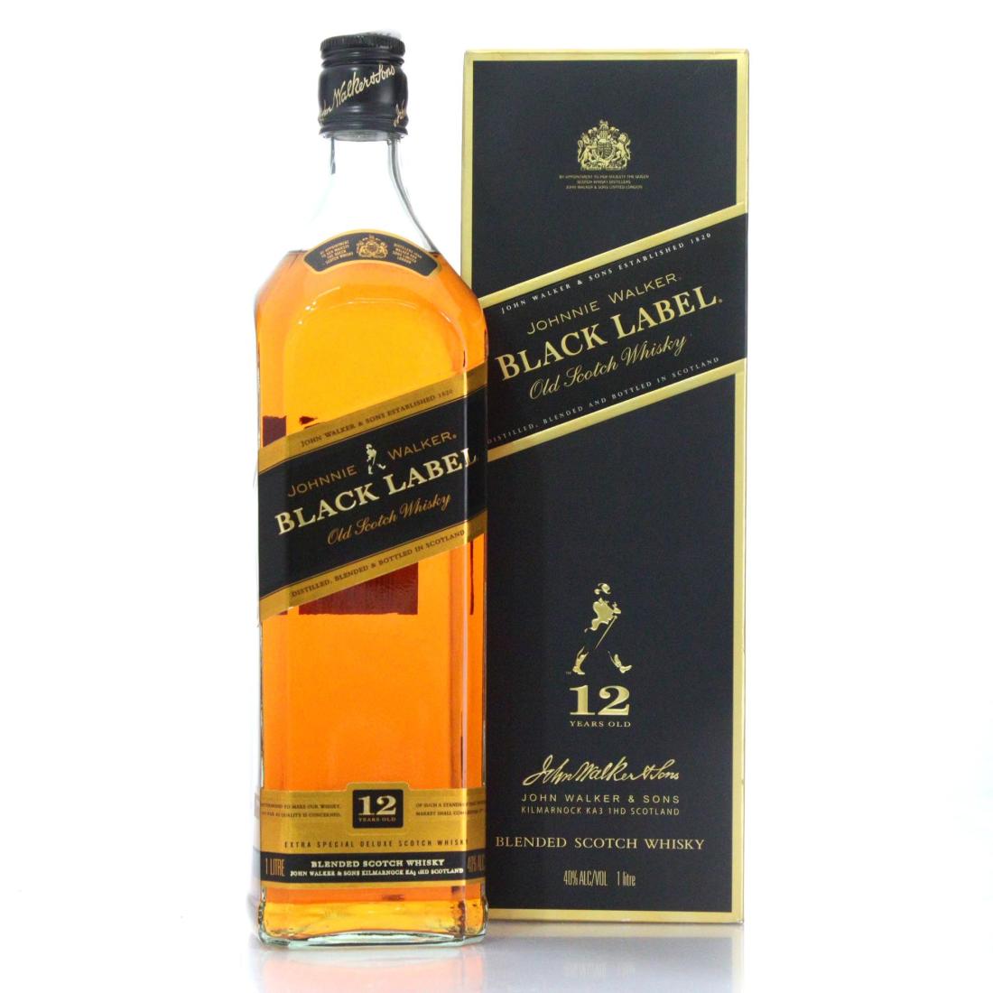 Johnnie Walker Black Label 12 Extra Special Deluxe Old Scotch Whisky Litre