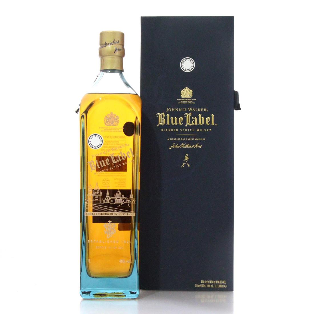 Johnnie Walker Blue Label St Petersburg Design Edition Scotch Whisky Litre