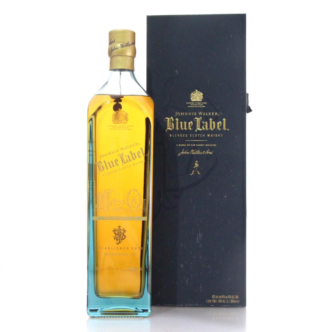 Johnnie Walker Blue Label Singapore Edition Scotch Whisky Litre
