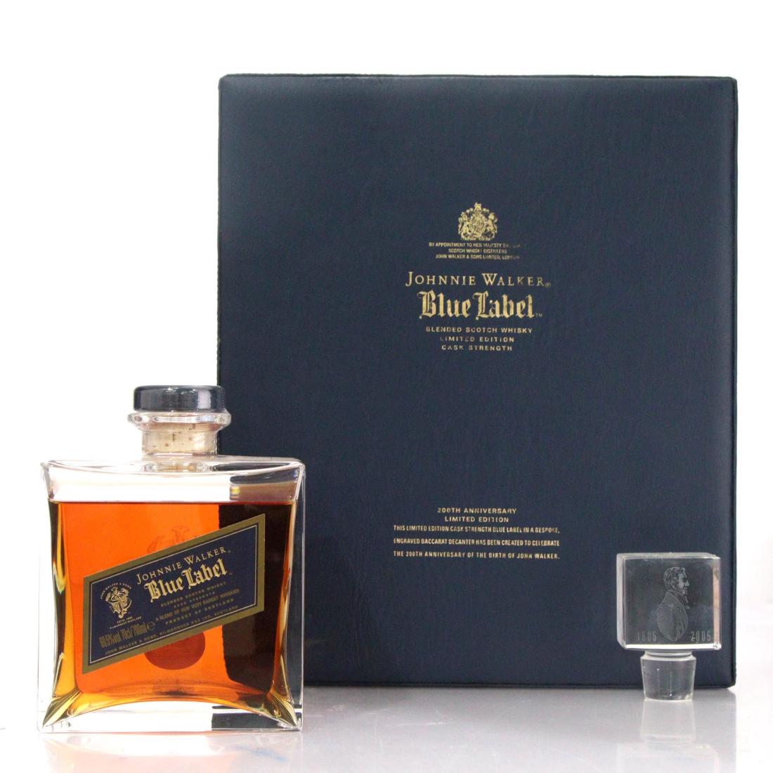 Johnnie Walker Blue Label Scotch Whisky 200th Anniversary Of The Birth Of John Walker Baccarat Crystal Decanter