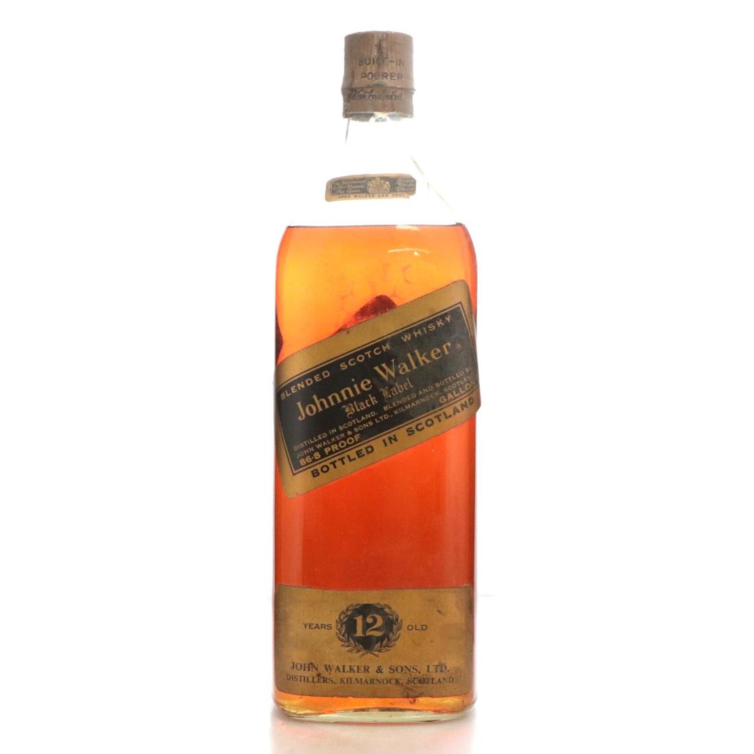 Johnnie Walker Black Label 12 Year Old, 43.4%, 3.79L whisky bottle