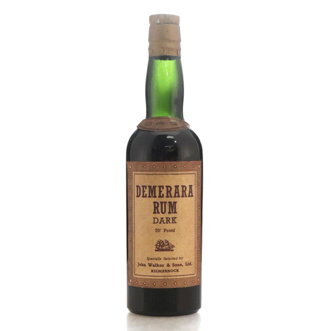 Demerara Dark Rum, John Walker & Sons, 40% whisky bottle