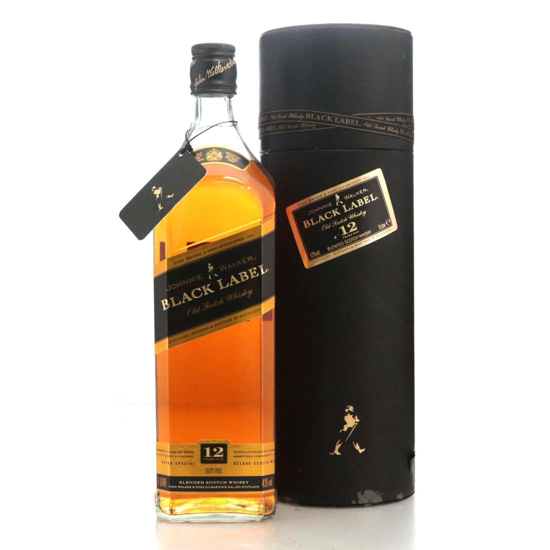 Johnnie Walker Black Label 12 Extra Special Deluxe Old Scotch Whisky Litre