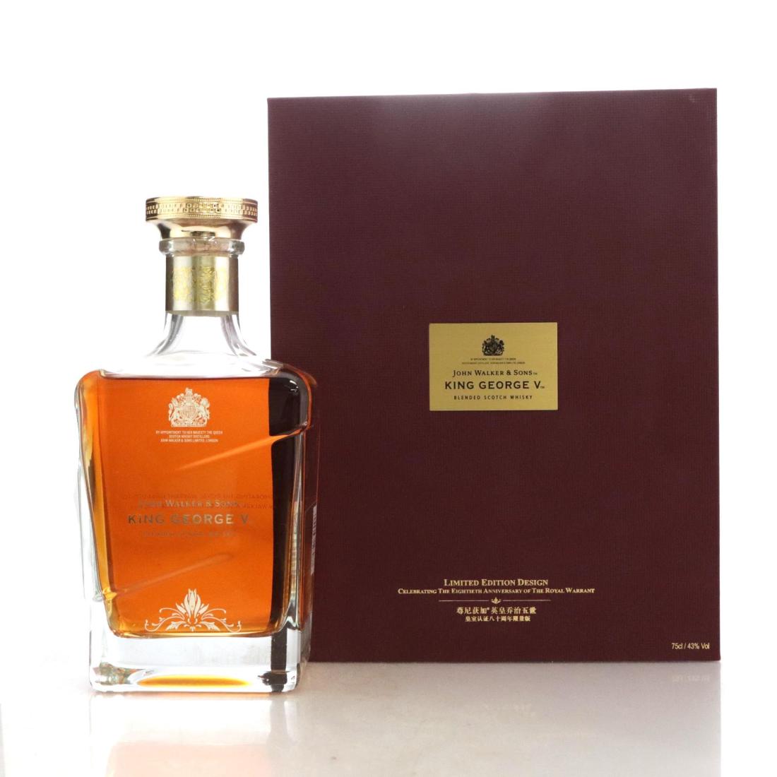 Johnnie Walker King George V The Eightieth Anniversary of The Royal Warrant, 2014, 43% whisky bottle