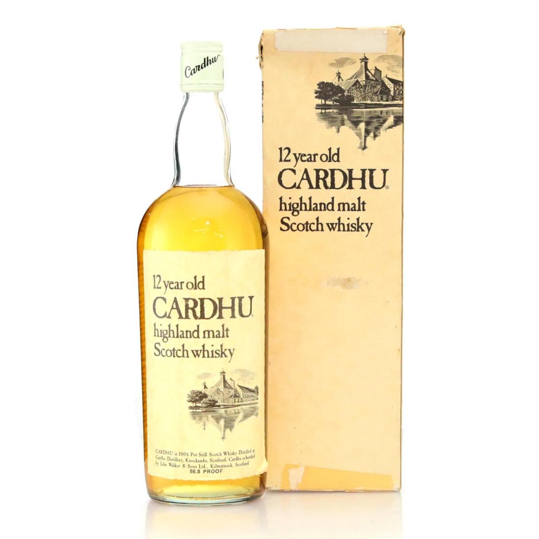 Cardhu 12 John Walker Sons Quart