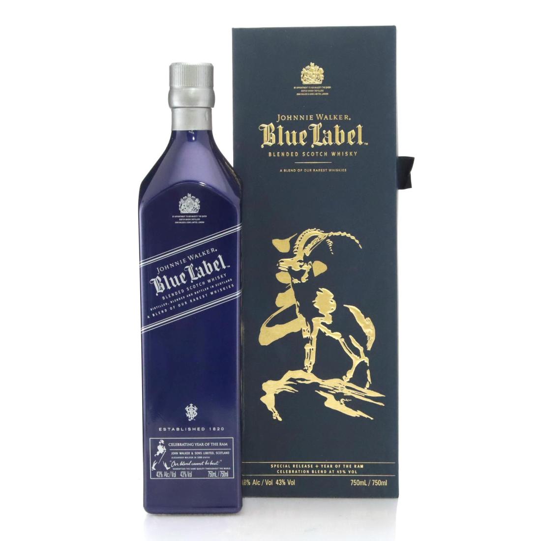 Johnnie Walker Blue Label Celebrating Year Of The Ram Scotch Whisky