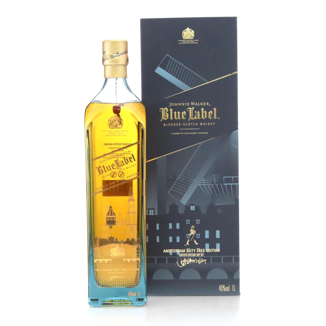 Johnnie Walker Blue Label Amsterdam Duty Free Edition Scotch Whisky Litre