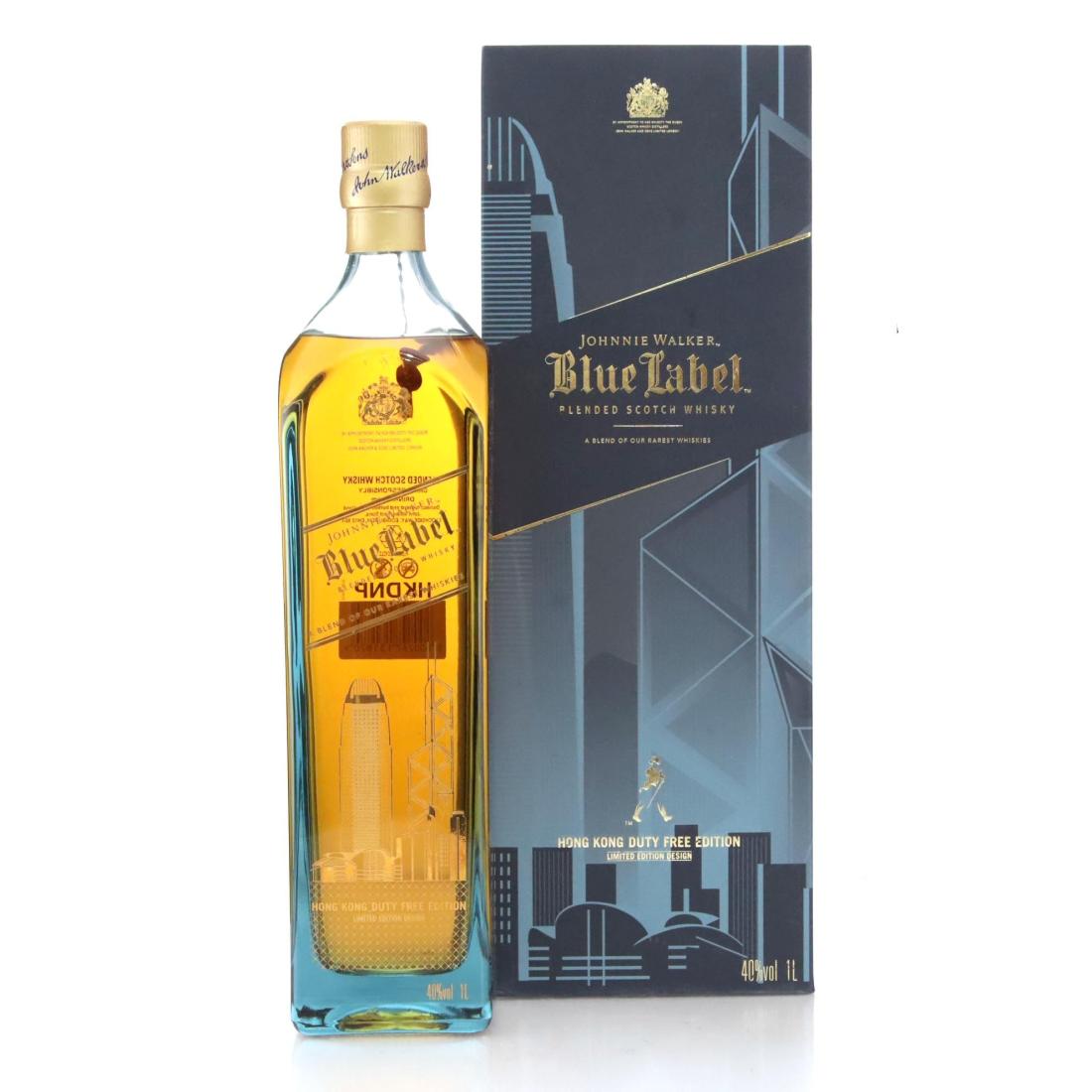 Johnnie Walker Blue Label Hong Kong Duty Free Edition Scotch Whisky Litre