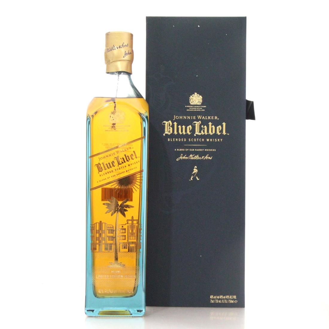 Johnnie Walker Blue Label Miami Limited Edition Design Scotch Whisky