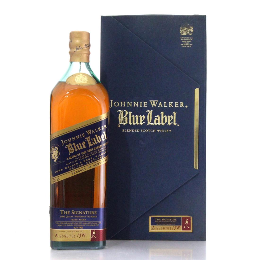 Johnnie Walker Blue Label The Signature Scotch Whisky Litre
