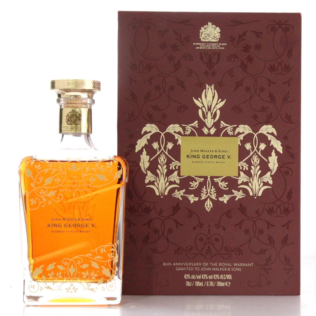 Johnnie Walker John Walker & Sons King George V The Eightieth Anniversary of Royal Warrant Scotch Whisky, 2014, 43% whisky bottle