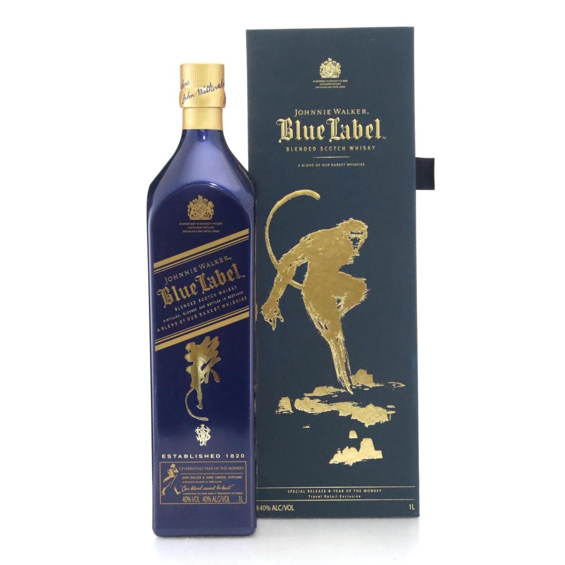 Johnnie Walker Blue Label Celebrating Year Of The Monkey Scotch Whisky Litre