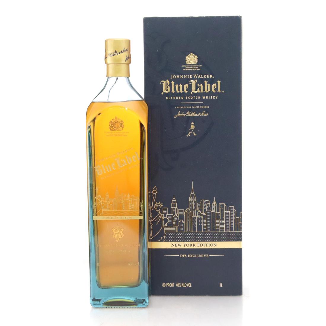 Johnnie Walker Blue Label New York Edition, 2013, 40% whisky bottle